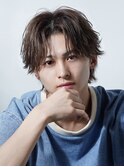 韓国ヘアカルマパーマカルマバングセンターパートウルフ