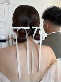 ツインヘアセット/タイトヘア/ヘアセット