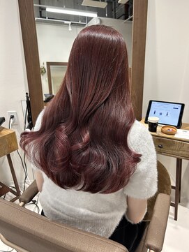 リル 茅ヶ崎(Liru:) 【ami】カシスレッド☆ピンクヘアー/ピンクグレープフルーツ