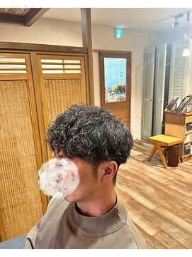 チャプター 千葉ニュータウン中央店(chapter) メンズパーマメンズマッシュツイスパシャドウパーマ