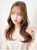 ミディアムヘア暗めカラーグランマッシュデザインカラー