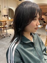 シム 千葉(sim) レイヤーカット×オリーブブラウン濃いめ　stylist今井