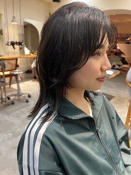 シム 千葉(sim) レイヤーカット×オリーブブラウン濃いめ stylist今井