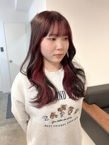 シー.(SHE.)&nbsp;【SHE.】レイヤーカット/暖色/チェリーレッド/インナーカラー