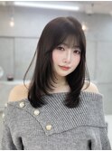 レイヤーカット小顔似合わせ前髪ナチュラルワンカール美髪艶髪