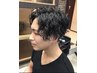 【メンズご新規様限定】炭酸カット＋スパイラルパーマ￥12,380→￥11,500