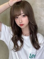 プラチナ(PLATINA) 厚め前髪ダブルカラーミルクティーベージュオリーブベージュ