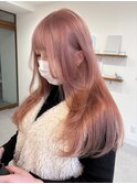 ブリーチ/ハイトーン/ピンクベージュ/ピンク/ピンクカラー