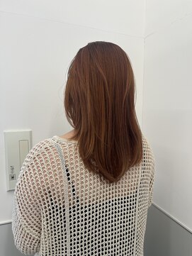 ゴウトゥデイシェアサロン 町田店(GO TODAY SHAiRE SALON) 1ブリーチブラッドオレンジカラー