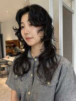 ノラギンザユー(NORA GINZA/U)&nbsp;レイヤーパーマレイヤーカット顔周りレイヤーくせ毛パーマ