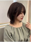 ココアベージュ/小顔/オリーブグレー/髪質改善/縮毛矯正/天神