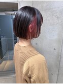 斜めバング/グレージュカラー/デザインカラー/シルキーベージュ