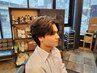 カット+シェービング+眉カット+シャンプ-マッサージ+ブロ-¥6000<理容室>浦和