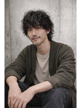 ベル 銀座5丁目店(Belle) 《カッコいい30代.40代パーマ》シャドウパーマ/フェザーパーマ