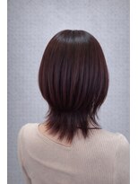 カットワークススリックバイフェローズ(CUT WORKS SLICK by fellows) くびれミディアム×艶ブラウン