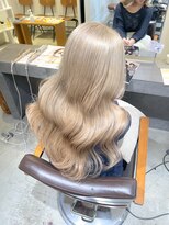 フーコー 下関店(fuhcoh)&nbsp;サンドベージュ　ブリーチありダブルカラー