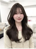 韓国スタイル/ナチュラルくびれヘア_くびれ巻き_レイヤーカット