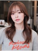 髪質改善レイヤーカットで夏カラー×大人可愛い透明感くびれヘア