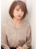 マリアバイアフロート(Maria by AFLOAT) 【添田】3Dカラー 斜めバングなミニマムボブ ブルージュ