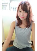 チェリーレッド×ミルクデジタルパーマ【パーソナル診断美容室】
