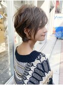 ミセスにオススメ！立体感ショート×イルミナシャンパンカラーｓ