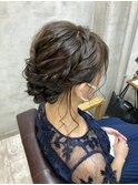 【Bormee】20代30代結婚式お呼ばれ編み込みアップスタイル