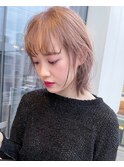 ミルクティーベージュダブルカラーインナーカラーケアブリーチ