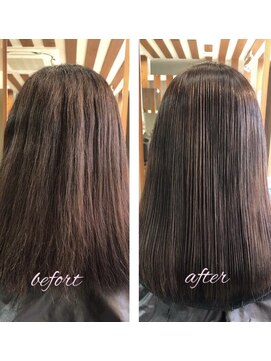 ヘア ソムリエ ゼアラ(hair sommelier Zara) 【髪質改善】ふんわり縮毛矯正/30代/剛毛・癖毛が悩み