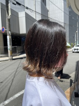 ミント バイ フォルテ(mint by FORTE) 切りっぱなしボブ裾カラー