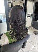 ＊ブリーチなし透明感寒色暗髪シルバーアッシュグレージュカラー