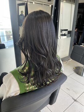 アクアオモテサンドウ(ACQUA omotesando) ＊ブリーチなし透明感寒色暗髪シルバーアッシュグレージュカラー