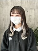 エクステ/インナーカラー/ミディアム/10代/20代/30代#Y9MK