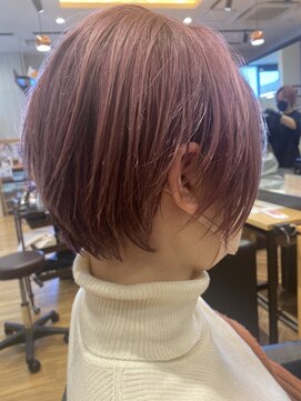 フレンズ 山鼻店(friend's) 髪質改善ハイトーンピンクベージュブリーチオンカラー