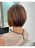 大人可愛い30代40代50ショートボブショート丸みショート
