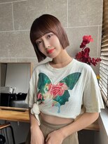 サンド 鹿児島中央(sand)&nbsp;黒髪/グレーベージュ/レイヤーロング/前髪パーマ[鹿児島駅]