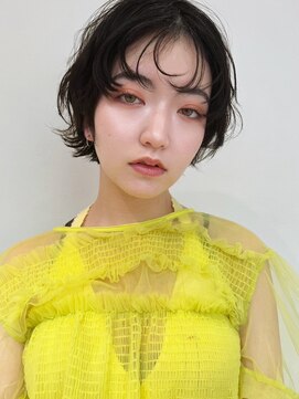 ホスタ 大阪梅田店(fosta) グレージュベージュショートボブショートレイヤーブリーチ学割