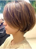 30代40代50代大人ナチュラルレイヤーショートボブ