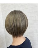 【iikanji hair】ショート×グレージュ
