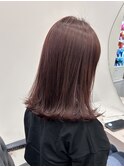 セミロング/ピンクブラウン
