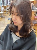 ふんわり垢抜けレイヤースタイルミルクティーブラウン