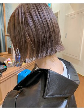 ロンドシエル 横浜(Lond ciel) 外はねボブ×ベージュ