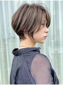 ショートボブ髪型30代40代50代前髪あり前髪なし面長丸顔【倉田】