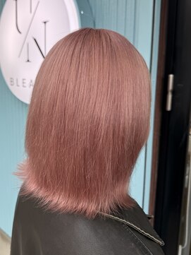 アン ブリーチ(UN BLEACH) ピンクベージュカラー♪