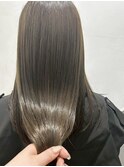 ベージュカラー/イヤリングカラーダブルカラーブリーチ白髪染め