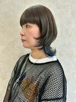 ヌク(Nuku.)&nbsp;ウルフ＿裾カラー＿ブルー