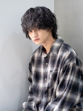 フィフス 原宿(fifth) 原宿緩め波巻きスパイラルパーマメンズカットマッシュウルフ30代