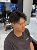 ツイストスパイラルパーマ ツイストパーマ メンズパーマ 眉毛