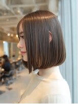 ダル 渋谷/表参道(DAL.)&nbsp;レイヤーカットボブ髪質改善カラー縮毛矯正暗めカラー韓国