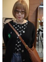 チャプター 問屋町(chapter)&nbsp;パツっとボブケアブリーチダブルカラーブロンドベージュ韓国ヘア