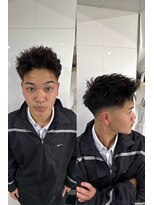 メンズヘアトーキョー 渋谷(MEN'S HAIR TOKYO)&nbsp;スパイキーパーマ×スキンフェード